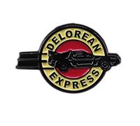 Retro Futuristic Time Travel Car Model Collectible Toy Sci-Fi Theme Decorative Vehicle with Movable Parts Creative Gift