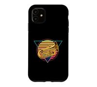 Retro Futuristic Tuba Player Synthwave Vaporwave City Pop Case for iPhone 11