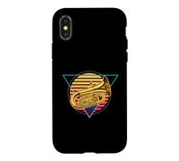 Retro Futuristic Tuba Player Synthwave Vaporwave City Pop Case for iPhone X/XS