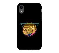 Retro Futuristic Tuba Player Synthwave Vaporwave City Pop Case for iPhone XR