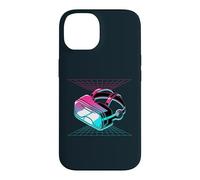 Retro Futuristic Virtual Reality Grid Gamer VR Gaming Case for iPhone 14