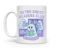 Retro G-Host Readers Club for Book Lovers Mug with Handle Coffee Mug Luxury Tea Mugs for Café Kitchen Everyday Use 330Ml