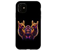 Retro Galaxy Cool Gorilla Sunglasses 80s 90s Rock Aesthetic Case for iPhone 11