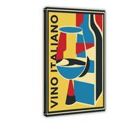 Retro Game Anime Posters Vino Italiano Retro Poster 7 Canvas Poster Wall Art Decor Print Picture Paintings for Living Room Bedroom Decoration Frame-style 24x36inch(60x90cm)