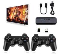 Retro Game Console,Wireless Retro Game Stick with 20,000+ Built-in Games, HDMI Output, Plug & Play, 2.4G Wireless Gamepads, Ideal for Family & Friends Entertainment