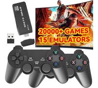 Retro Game Console,Wireless Retro Game Stick with 20,000+ Built-in Games, HDMI Output, Plug & Play, 2.4G Wireless Gamepads, Ideal for Family & Friends Entertainment
