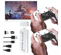 Retro Game Console, Wireless Retro Game Stick with Built-in 20000+ Classic Games, Game Stick 4K with 23 Emulators and Dual 2.4G Wireless Controller, Plug and Play Video Game Console for TV/Projector