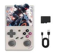 Retro Game Handheld Console G350 with 4000+/10,000+ Games, 3.5-inch IPS Display, 64G/128G, 30+ Emulators, 3200mAh Battery, Linux OS, and Multi-Language - Ultimate Retro Gaming Experience (GRAY-64G)