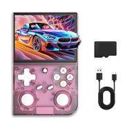 Retro Game Handheld Console G350 with 4000+/10,000+ Games, 3.5-inch IPS Display, 64G/128G, 30+ Emulators, 3200mAh Battery, Linux OS, and Multi-Language - Ultimate Retro Gaming Experience (PINK-128G)
