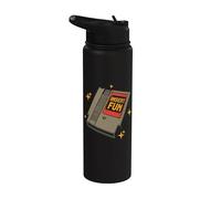 Retro Game Old School Gaming Cartridge Nostalgia Costume Stainless Steel Insulated Water Bottle