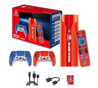 Retro Game Stick-G1 Game Stick Console 2.4G Double Wireless Controller Game 4K Games Retro Games Boy Birthday Gift（64G 36000+Games）