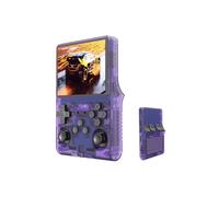 Retro Games Console, R40S Pro Handheld Game Consoles, 30000+Games Portable Video Gaming Console with 3.5-Inch IPS Screen, Linux System, OTG TV Output, 256G (Purple)
