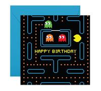 Retro Gaming Birthday Card - Fun Pixelated Arcade Design - Presents for Gamers, Boys, Kids, BFF, Nephew, Son, Boyfriend, Friends, or Neighbour - Perfect for Birthdays