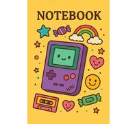 Retro Gaming Notebook - Cute Kawaii Journal with Vintage Console, Cassette & Rainbow Cover: Fun Aesthetic Notebook for Kids, Teens & Gamers | 6x9 in, 100 Pages, Lined Paper