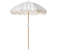 Patio Parasol 155 cm MONDELLO White/ Black