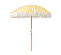 Retro Garden Market Parasol Outdoor Umbrella Beech Wood Pole Mondello