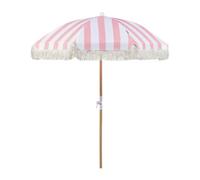 Retro Garden Market Parasol Outdoor Umbrella Beech Wood Pole Mondello