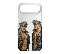 Retro Gay Leather Biker Gay Pride Daddy Bear Mustache Case for iPhone Air