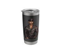 Retro Gay Leather Daddy Bear - Leather Dom Biker Man Stainless Steel Insulated Tumbler