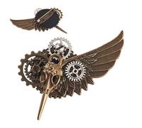 Retro Gear Lapel Pin - Multipurpose Alloy Steampunk Badge, Rustproof Decorative Ornament | Vintage Costume Accessory For Suits Jackets Shirts Coats Cosplay Apparel Fashion Statement