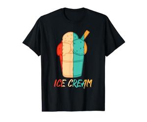 Retro Gelato Maker Frozen Dessert Lover Ice Cream Value Graphic T-Shirt