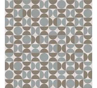 Retro Geo Tile Vinyl By Remland (Ochre Khaki, 2M X 3M)