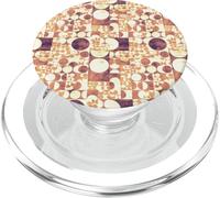 Retro Geometric Circles Mid Century Abstract Pattern Graphic PopSockets PopGrip for MagSafe