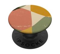 Retro Geometric design for Mid-Century Modernized Art PopSockets Adhesive PopGrip