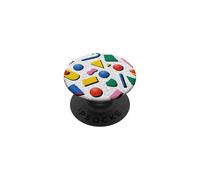 Retro Geometric Memphis Pattern 80s 90s Abstract Design PopSockets Adhesive PopGrip