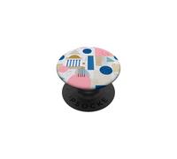 Retro Geometric Memphis Pattern 80s 90s Abstract Design PopSockets Adhesive PopGrip