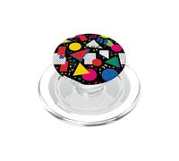 Retro Geometric Memphis Pattern 80s 90s Abstract Design PopSockets PopGrip for MagSafe
