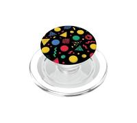 Retro Geometric Memphis Pattern 80s 90s Abstract Design PopSockets PopGrip for MagSafe