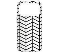 Retro Geometric Minimalist Monochrome White Black 60s Scandi Case for iPhone 17 Pro