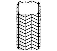 Retro Geometric Minimalist Monochrome White Black 60s Scandi Case for iPhone 17 Pro Max