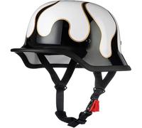 Retro German Motorcycle Half Helmet Retro Half Shell Helmet with DOT/ECE Approved Vintage Open Helmet Jet Helmet for Men and Women Bicycle Cruiser Chopper Moped Scooter 4,L58-60CM