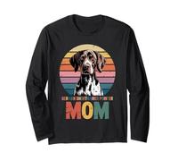 Retro German Shorthaired Pointer Mom GSP Long Sleeve T-Shirt