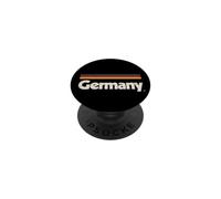 Retro Germany Flag German Black Deutschland PopSockets Adhesive PopGrip