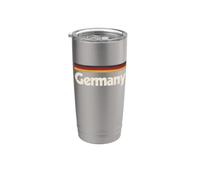 Retro Germany Flag German Deutschland Stainless Steel Insulated Tumbler