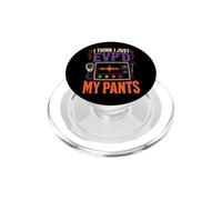 Retro Ghost Hunting Halloween I Think I Just EVP'd My Pants PopSockets PopGrip for MagSafe