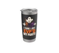 Retro Ghost Hunting Halloween I Think I Just EVP'd My Pants Stainless Steel Insulated Tumbler