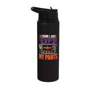 Retro Ghost Hunting Halloween I Think I Just EVP'd My Pants Stainless Steel Insulated Water Bottle