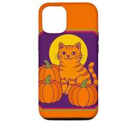 Retro Ginger Cat Pumpkin Patch for Halloween Case for iPhone 12/12 Pro