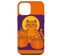 Retro Ginger Cat Pumpkin Patch for Halloween Case for iPhone 12 mini