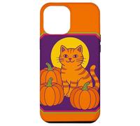 Retro Ginger Cat Pumpkin Patch for Halloween Case for iPhone 12 Pro Max