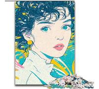 Retro Girl Adult Jigsaw Puzzles 1000 Pieces, Educational Stress Relief Toy for Is Ideal As A Gift for The Whole Family (26x38cm)