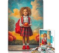 Retro Girl Adult Jigsaws 1000 Pieces Difficult,Challenging To Complete But Fun And Humorous Birthday Present,Gifts,Wall Art (75x50cm)