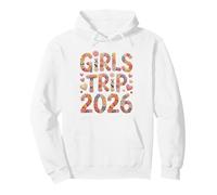 Retro GIRLS TRIP 2026 Vacation Spring Travel Sisters Besties Pullover Hoodie