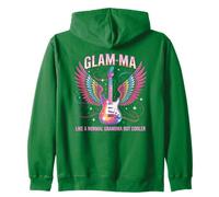 Retro GLAM MA Grandma Glam-ma Soon To Be Mimi Squad Granny Zip Hoodie