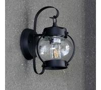 Retro Glass Lantern Wall Lamp - Amen Outdoor Sconce Light, Waterproof Aluminum E27 Chaner for Vintage Decor, Nostalgic Garden Lighting