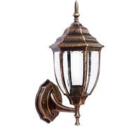 Retro Glass Outdoor Waterproof Sconce Light Classic Garden Single Head Bronze Antique Brass Lamp Balcony Villa Stairs Aisle Patio Aluminum Lantern,